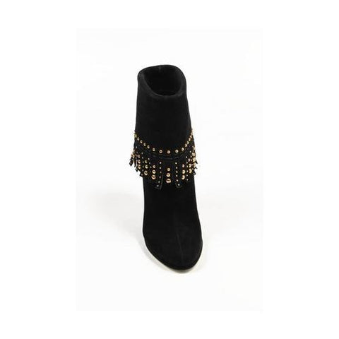 Black 36 EUR - 6 US Sebastian Milano ladies ankle boot S3982 CAMOSCIO ML NERO