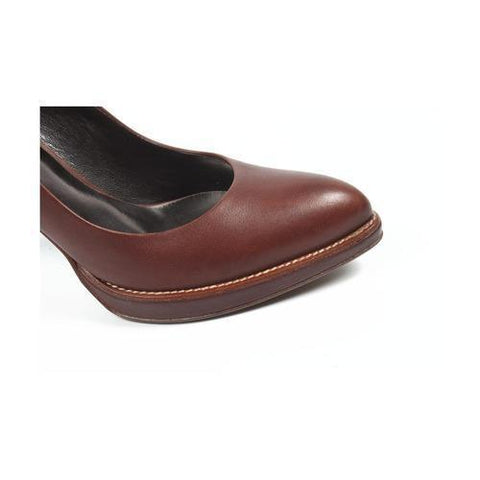 Brown 36 EUR - 6 US Sebastian Milano ladies pump S4035 LOS ANGELES BOTTOLATO TG MARR-CIOCC