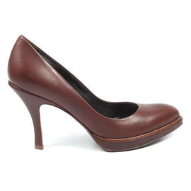 Brown 36 EUR - 6 US Sebastian Milano ladies pump S4035 LOS ANGELES BOTTOLATO TG MARR-CIOCC