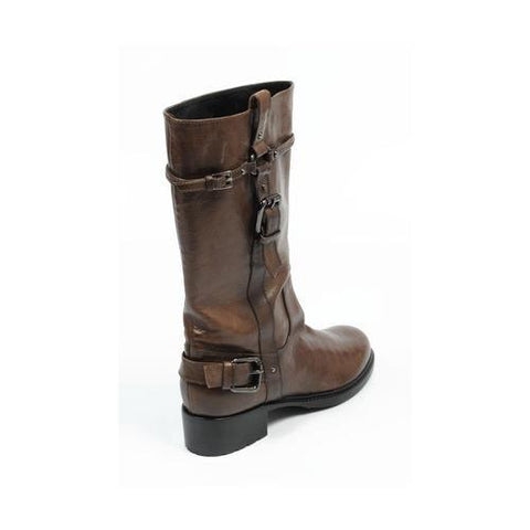 Brown 39 EUR - 9 US Sebastian Milano ladies short boot S5032 VACC NAP PIOM