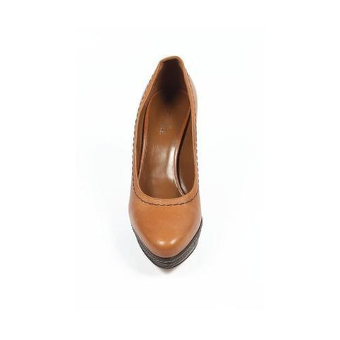 Camel 40 EUR - 10 US Sebastian Milano ladies pump S5182 CAPRA ASPEN CUOIO
