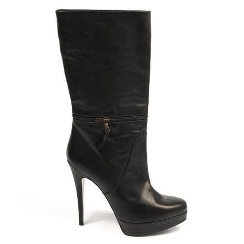 Black 40 EUR - 10 US Sebastian Milano ladies boot S4627 VACCHETTA NAPPA NERO