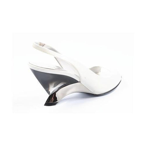 White 36.5 EUR - 6.5 US Sebastian Milano ladies sandal S3518VY VERNICE BIANCA