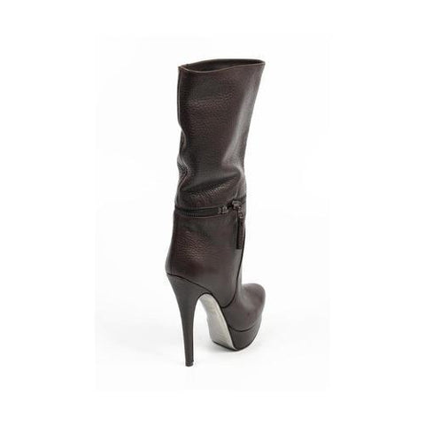 Dark Brown 41 EUR - 11 US Sebastian Milano ladies short boot S4627 FOCUS CACAO