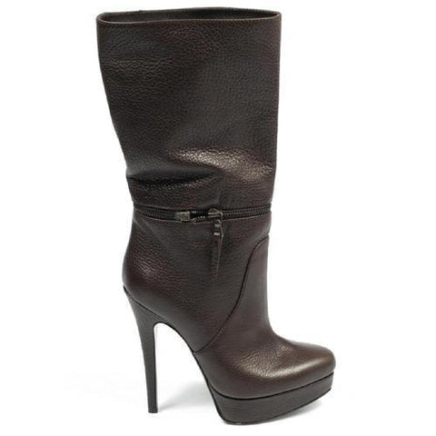 Dark Brown 41 EUR - 11 US Sebastian Milano ladies short boot S4627 FOCUS CACAO