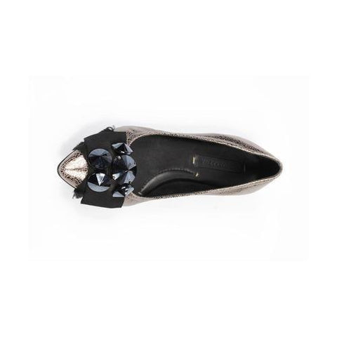 Silver 38.5 EUR - 8.5 US Max Azria ladies ballerina MA-EMERYTI COAL