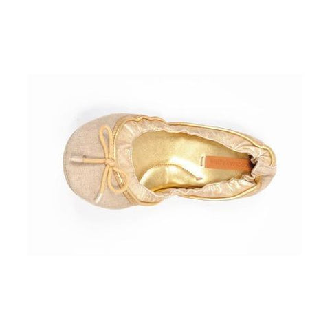 Beige 37 EUR - 7 US Max Azria ladies ballerina MA-LANGRU GOLD