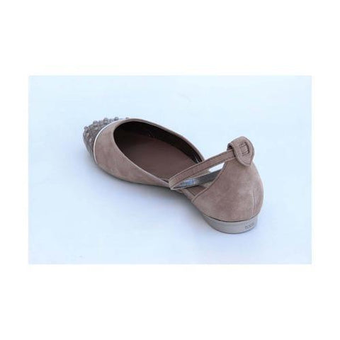 Taupe 37.5 EUR - 7 US (250mm) Tods ladies flat sandal XXW0MQ0D7703DW157K