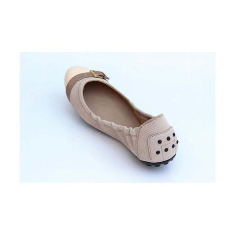 Taupe 36.5 EUR - 6.5 US (244mm) Tods ladies ballerina XXW0HI04070P1S156Q
