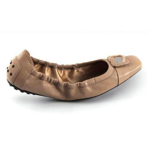 Taupe 36.5 EUR - 6.5 US (244mm) Tods ladies ballerina XXW0DK0B8602YCC413