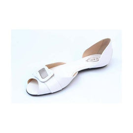 White 37 EUR - 6.5 US (247mm) Tods ladies flat sandal XXW0LW0B9002YCB001