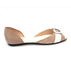 Taupe 36.5 EUR - 6.5 US (244mm) Tods ladies flat sandal XXW0LW0B9002UK211C