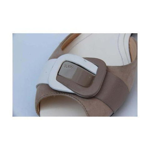 Taupe 37.5 EUR - 7 US (250mm) Tods ladies flat sandal XXW0LW0B9002UK211C