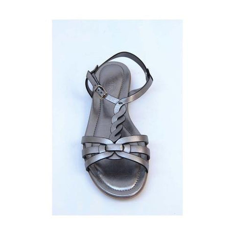 Silver 36.5 EUR - 6.5 US (244mm) Tods ladies flat sandal XXW0MD0A060SV0B210