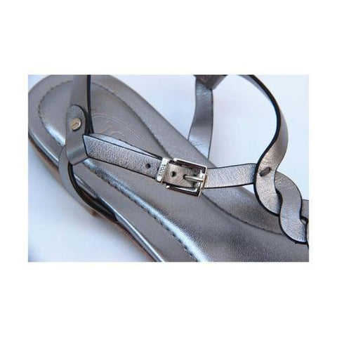 Silver 36.5 EUR - 6.5 US (244mm) Tods ladies flat sandal XXW0MD0A060SV0B210