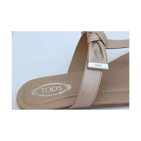 Beige 36 EUR - 6 US (241mm) Tods ladies flat sandal XXW0II0A120PJ0C210