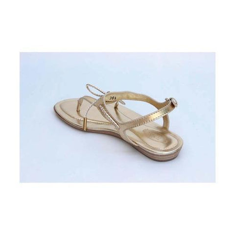 Gold 36 EUR - 6 US (241mm) Tods ladies flat sandal XXW0II0A250SV0G210