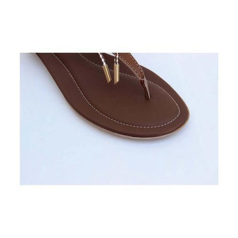 Brown 36.5 EUR - 6.5 US (244mm) Tods ladies flat sandal XXW0II0A250BR09971