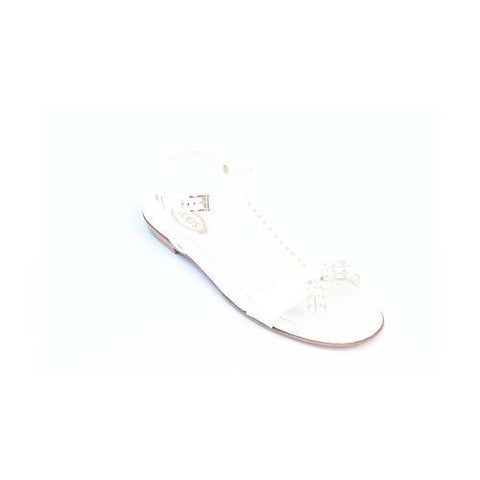 White 36 EUR - 6 US (241mm) Tods ladies flat sandal XXW0MD0C270OW0B001