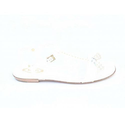 White 36 EUR - 6 US (241mm) Tods ladies flat sandal XXW0MD0C270OW0B001