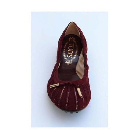 Dark Red 40 EUR - 9 US (267mm) Tods ladies ballerina XXW0HI06060HR0R802