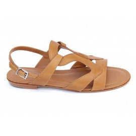 Camel 36 EUR - 6 US (241mm) Tods ladies flat sandal XXW0MD0C280D90S405