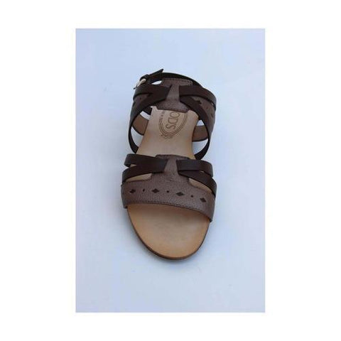 Brown 36.5 EUR - 6.5 US (244mm) Tods ladies flat sandal XXW0KU0C290VTF866B