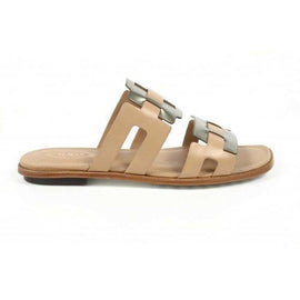 Beige 36.5 EUR - 6.5 US (244mm) Tods ladies flat sandal XXW0TK0I9201GJ305Z