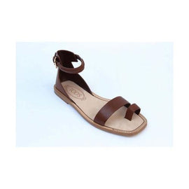 Brown 36.5 EUR - 6.5 US (244mm) Tods ladies flat sandal XXW0PK0E300D90S801