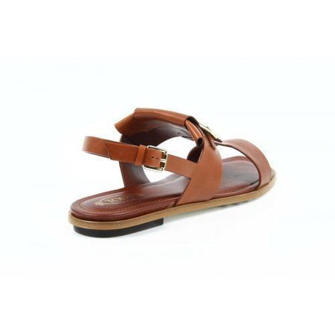 Brown 37 EUR - 6.5 US (247mm) Tods ladies flat sandal XXW0TK0M270D90S007