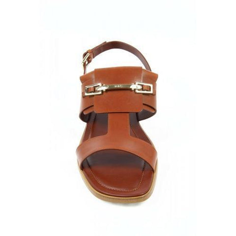 Brown 39 EUR - 8 US (260mm) Tods ladies flat sandal XXW0TK0M270D90S007