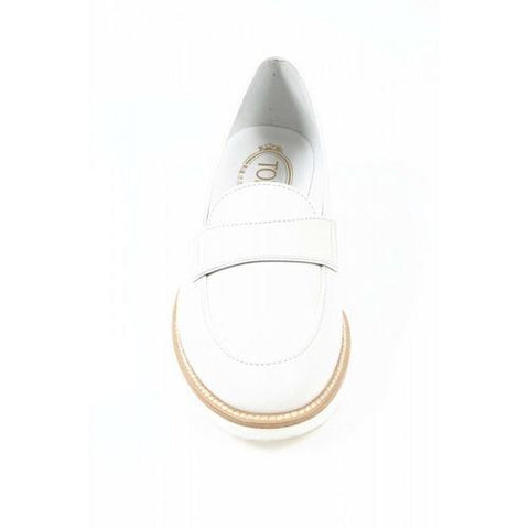 White 39 EUR - 8 US (260mm) Tods ladies loafer XXW0VX0L11088B0124