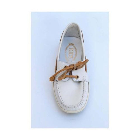 White 36.5 EUR - 6.5 US (244mm) Tods ladies  loafer XXW0MA05300BR0B001