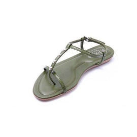 Green 36.5 EUR - 6.5 US (244mm) Tods ladies flat sandal XXW0II05650ATSV203