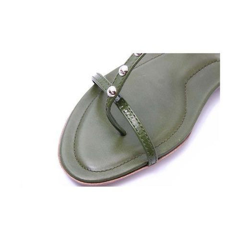 Green 36.5 EUR - 6.5 US (244mm) Tods ladies flat sandal XXW0II05650ATSV203