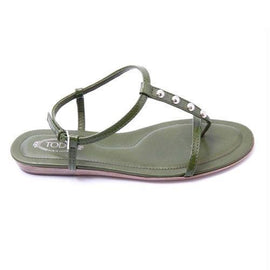 Green 36.5 EUR - 6.5 US (244mm) Tods ladies flat sandal XXW0II05650ATSV203