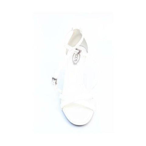 White 36.5 EUR - 6.5 US (244mm) Tods ladies sandal XXW0NO0C410OW0B001