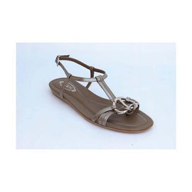 Taupe 36.5 EUR - 6.5 US (244mm) Tods ladies flat sandal XXW0II07530RM0B209