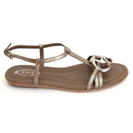 Taupe 36.5 EUR - 6.5 US (244mm) Tods ladies flat sandal XXW0II07530RM0B209