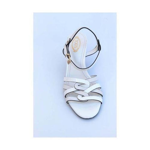 White 36 EUR - 6 US (241mm) Tods ladies sandal XXW0ME0A070297B001