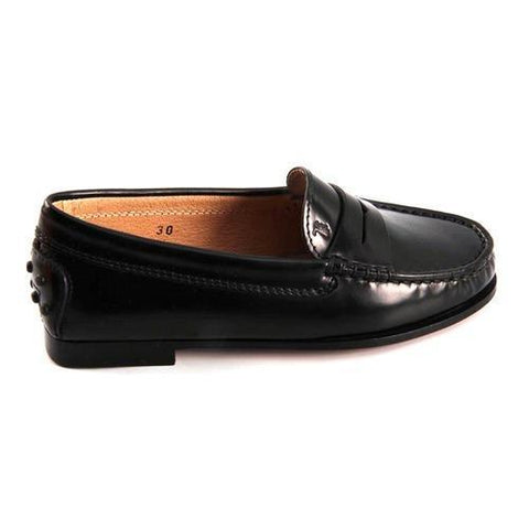 Black 28 EUR - 10½ US Tods kids mocassin UXC0HG00640CBMB999