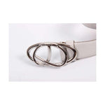 White 95c Tods womens belt WCPD70100BKIB001