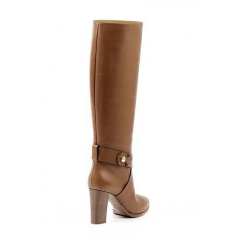 Brown 39 EUR - 9 US Ralph Lauren Womens High Boot MEARA SPORT CALF RL GOLD