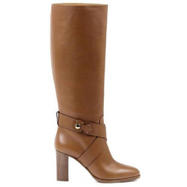 Brown 39 EUR - 9 US Ralph Lauren Womens High Boot MEARA SPORT CALF RL GOLD