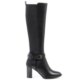 Black 39.5 EUR - 9.5 US Ralph Lauren Womens High Boot MELA SPORT CALF BLACK