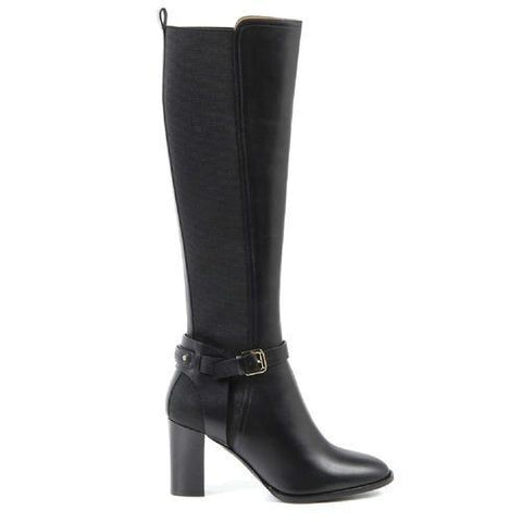 Black 39.5 EUR - 9.5 US Ralph Lauren Womens High Boot MELA SPORT CALF BLACK