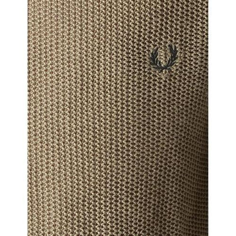 Taupe L Fred Perry Mens Sweater 30472001 0836