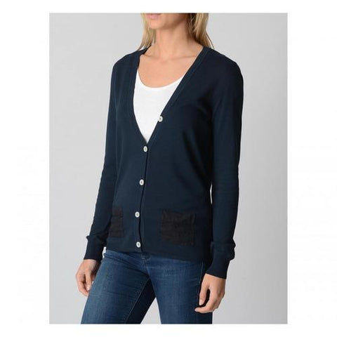 Dark Blue XXL Fred Perry Womens Cardigan 31432026 9608