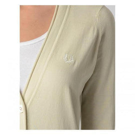 Beige L Fred Perry Womens Cardigan 31432006 7001