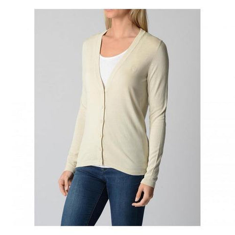 Beige L Fred Perry Womens Cardigan 31432015 7001